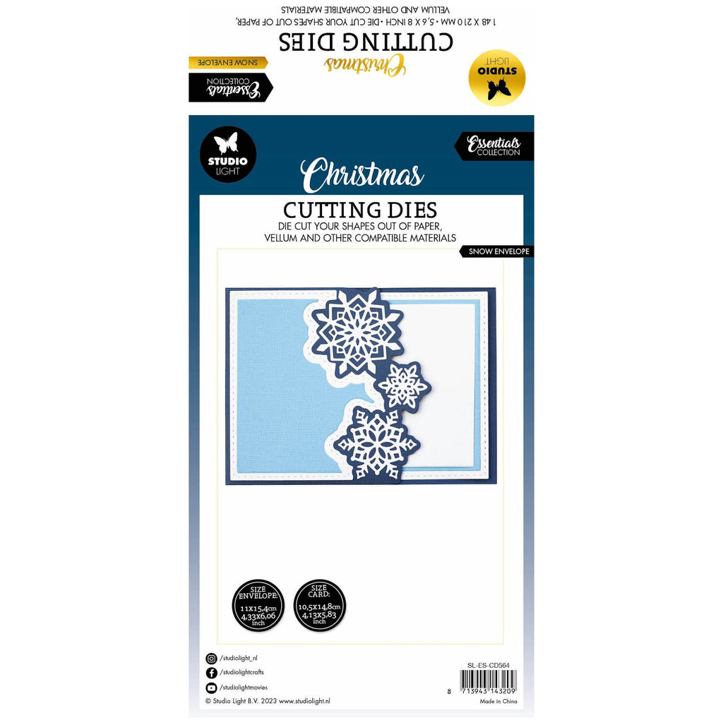 Studio Light Snow Envelope Essentials Dies sl-es-cd564 back