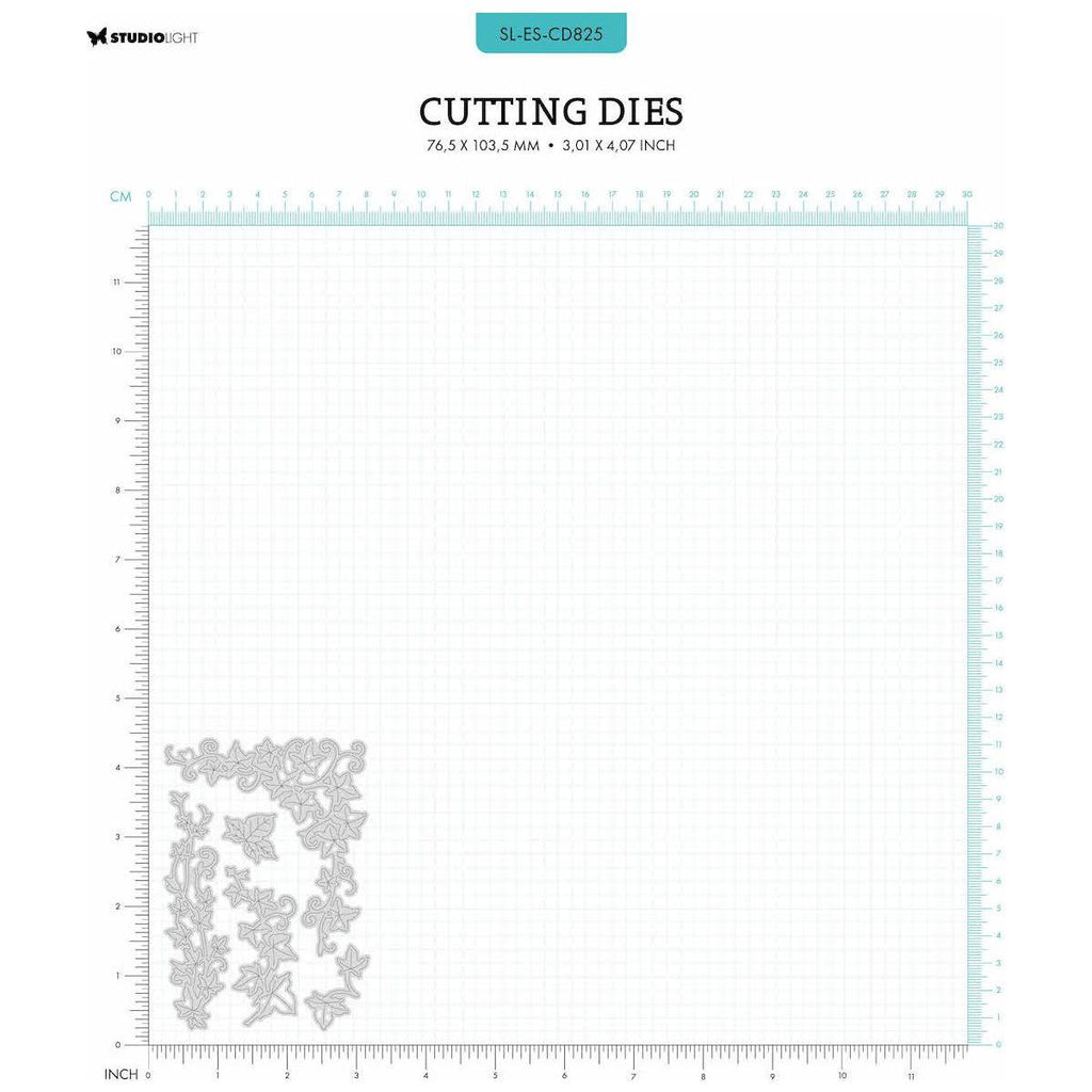 Studio Light Essentials Ivy Branches Dies sl-es-cd825 dimensions