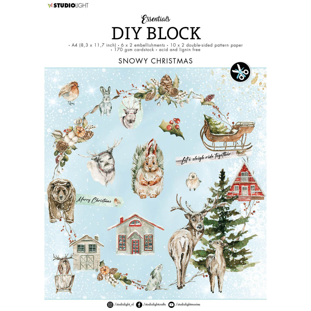 Studio Light Snowy Christmas DIY Block sl-es-dcb48