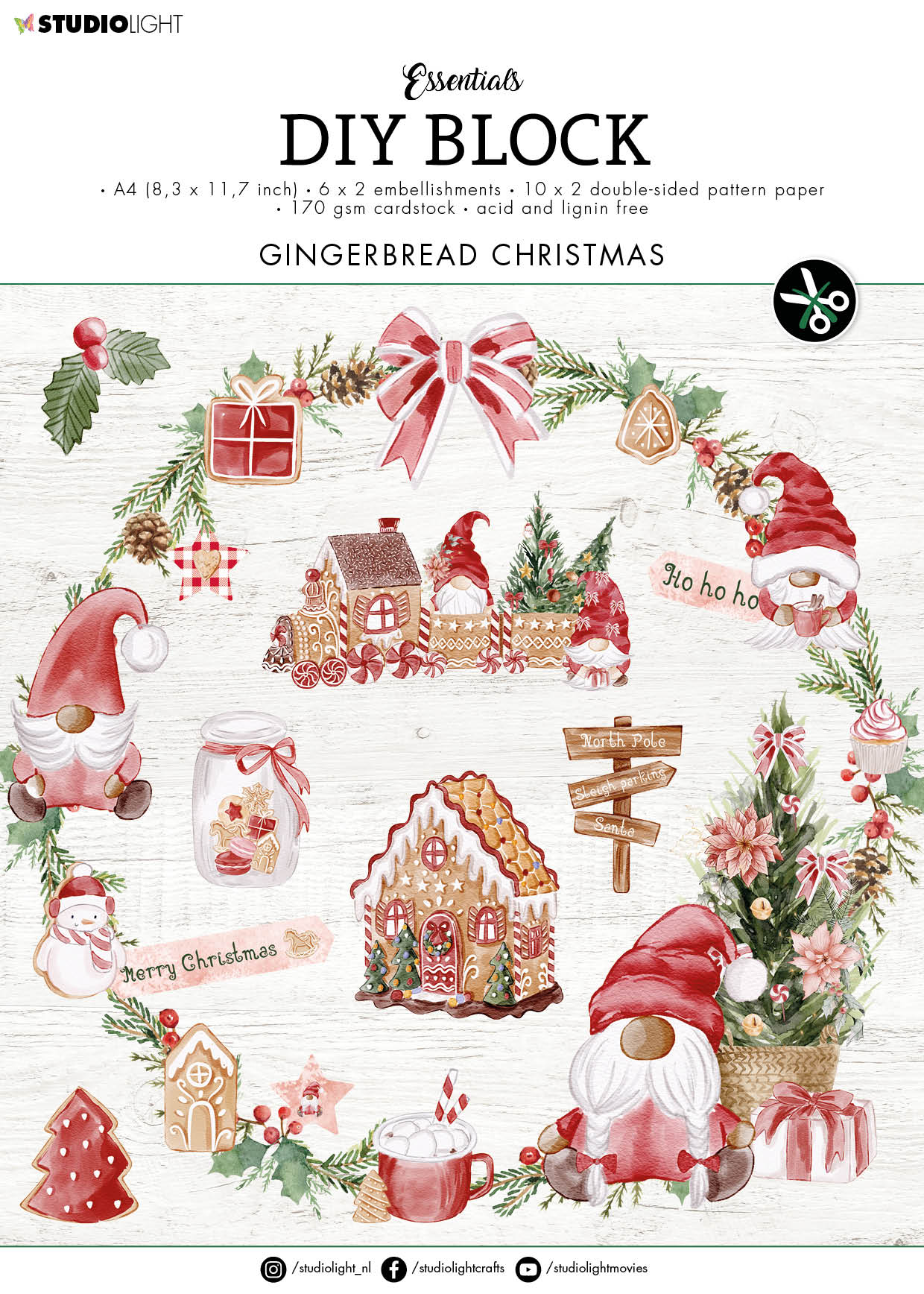 20Sheets Christmas Cardstock Glitter Cardstock Paper A4 8.27 x