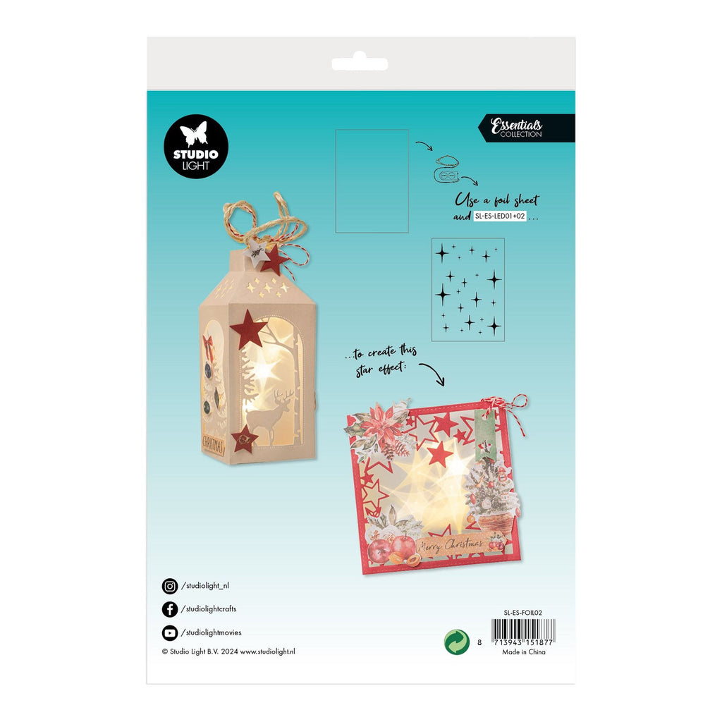 Studio Light Essentials Transparent Star Foil sl-es-foil02 package back