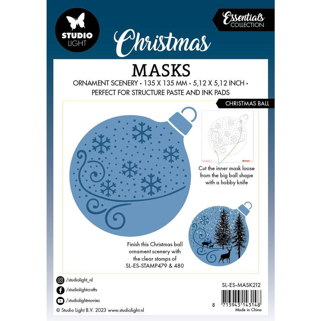 Studio Light Christmas Ball Mask sl-es-mask212 package