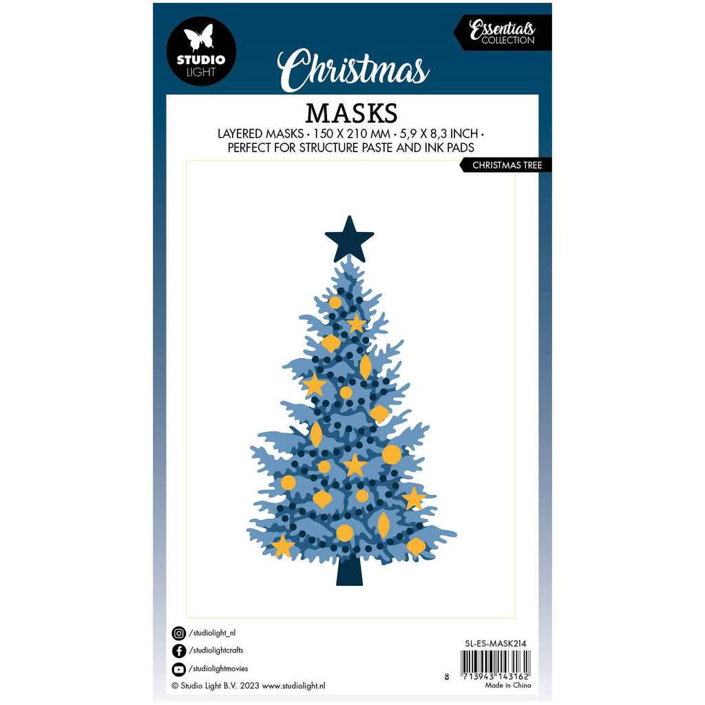 Studio Light Christmas Tree Mask sl-es-mask214 package