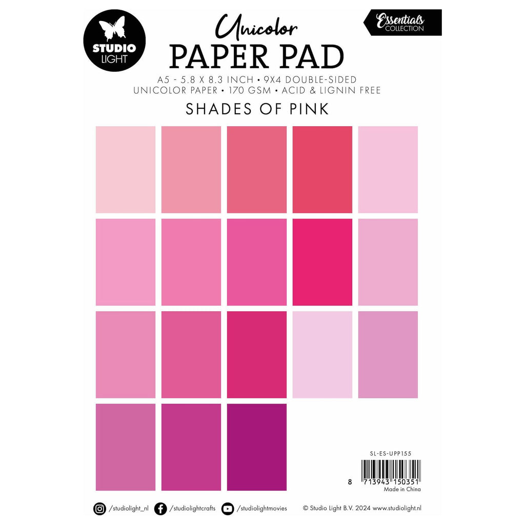 Studio Light Shades of Pink Paper sl-es-upp155 package back