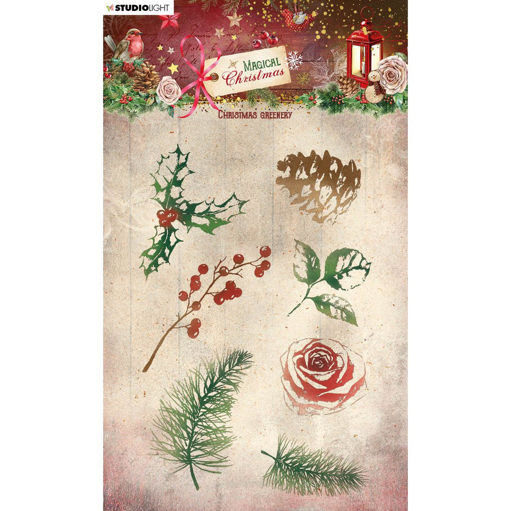 Studio Light Christmas Greenery Clear Stamps sl-mc-stamp500