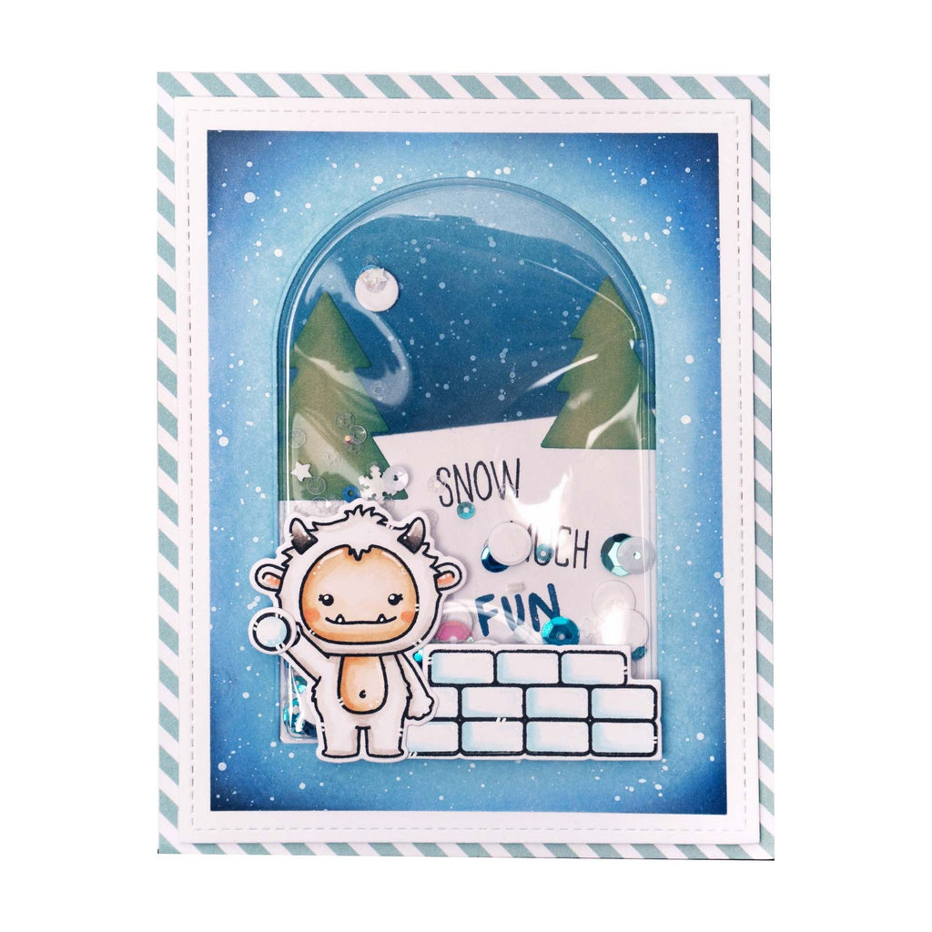 Studio Light Snow Fun Stamp and Die Set sl-ss-scd66 yeti snow card