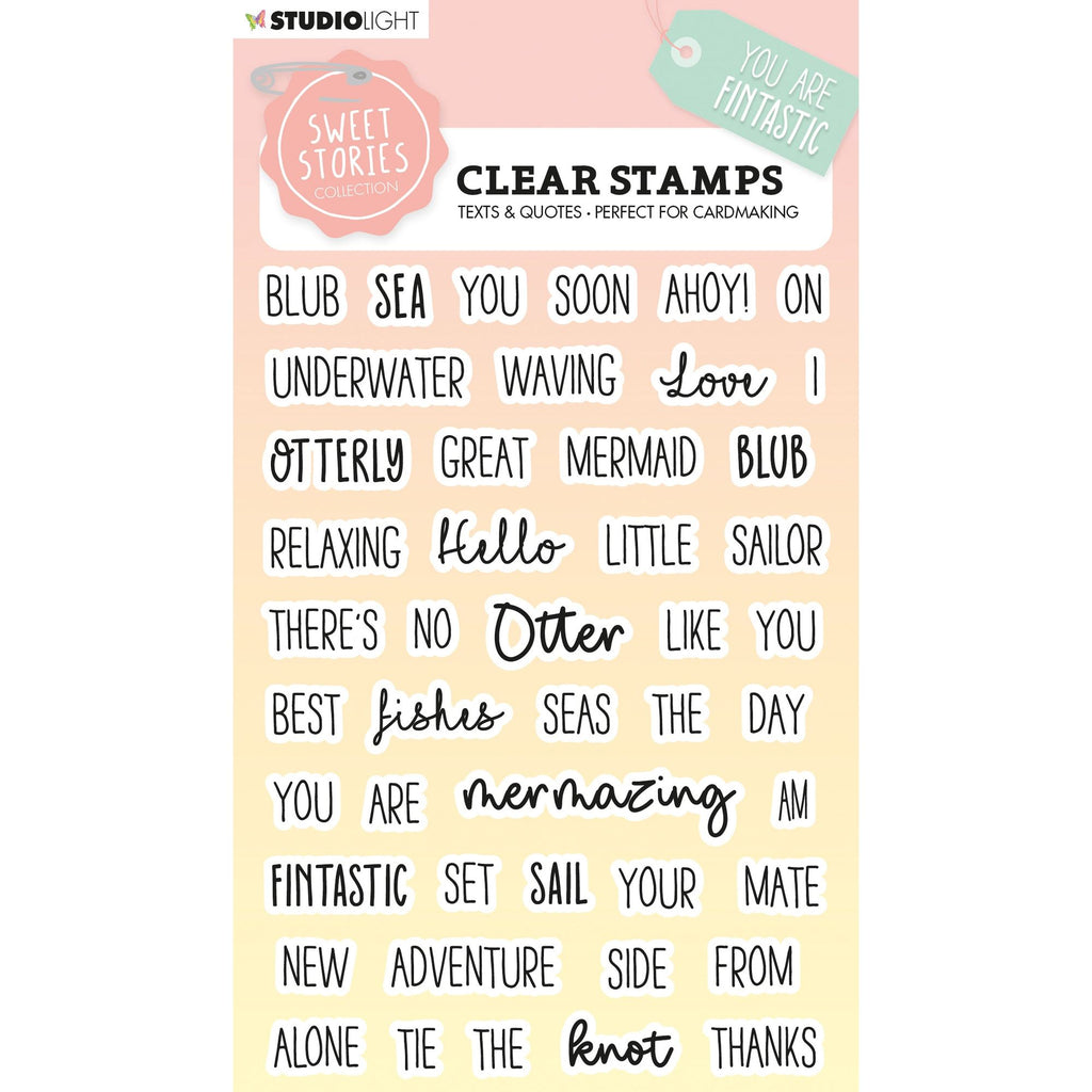 Studio Light Quotes Small Fintastic Clear Stamps sl-ss-stamp442