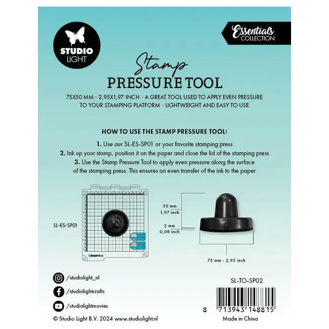 Studio Light Stamp Pressure Tool Black sl-to-sp02 package back