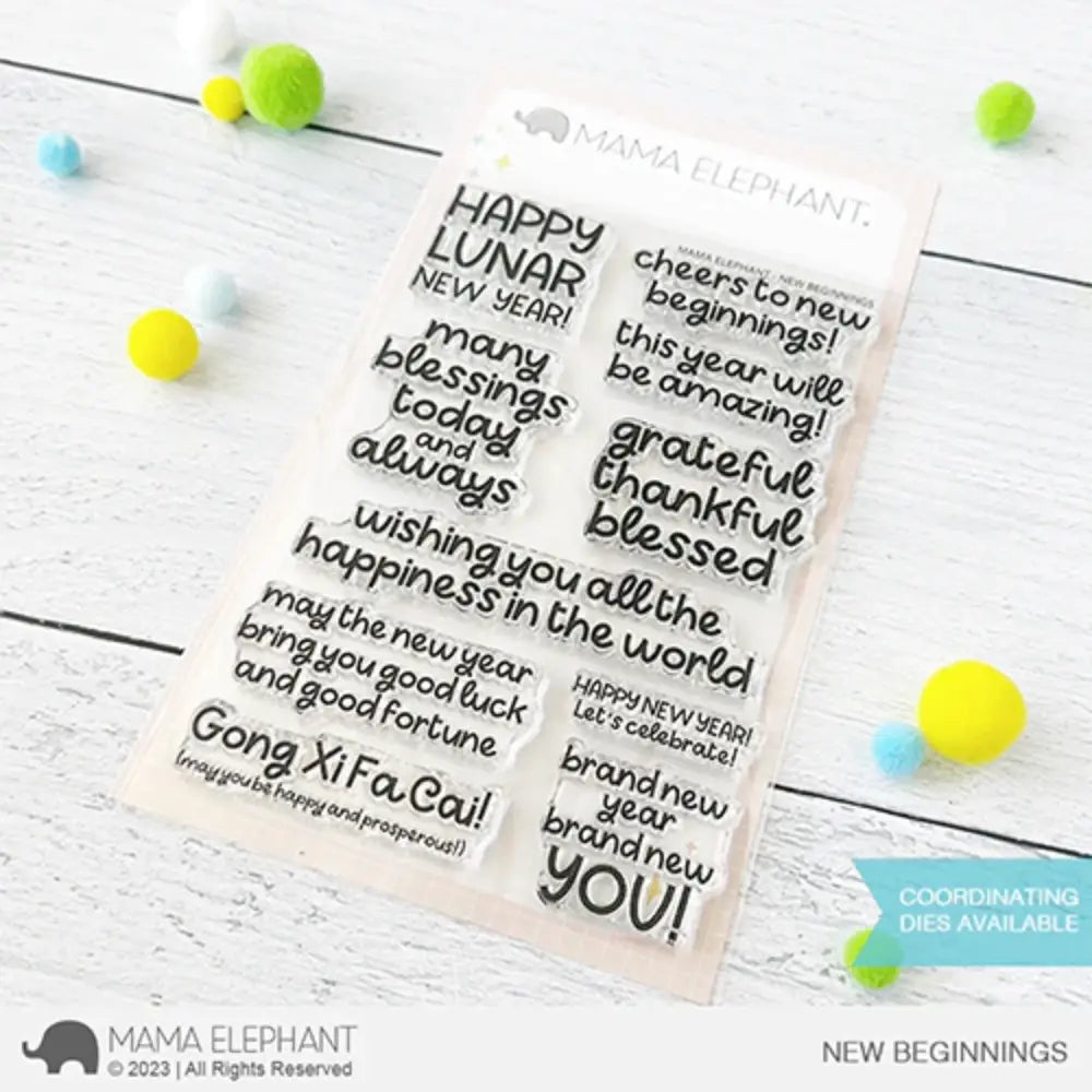 Mama Elephant Clear Stamps LITTLE LINE AGENDA – Simon Says Stamp