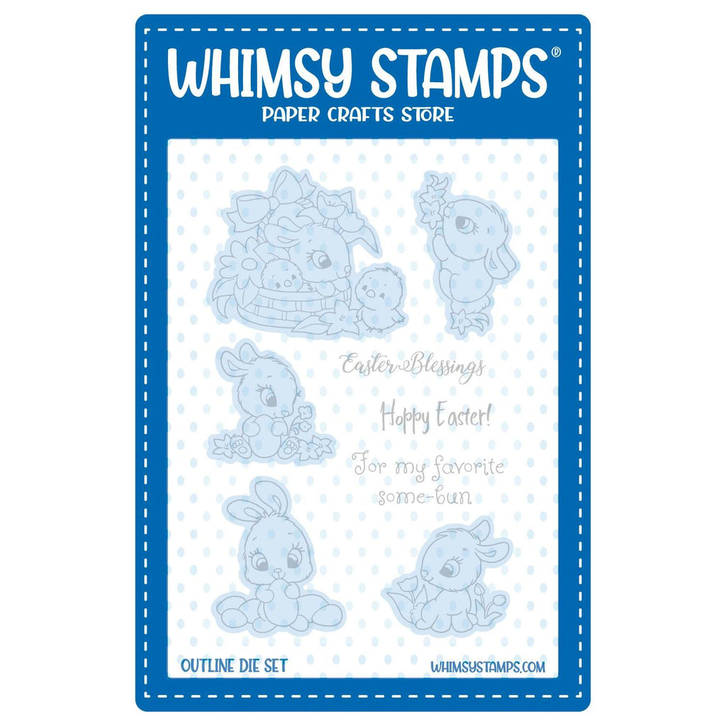 Whimsy Stamps Easter Bunnies Outline Dies wsd251