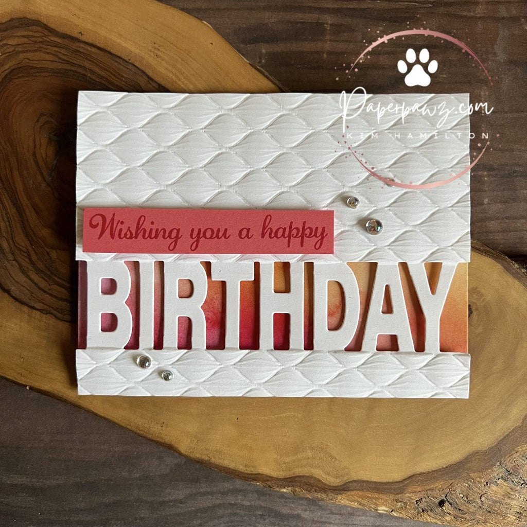 Gemini Wishing You A Very Happy Birthday Clear Stamp And Die Set cc-sds-wyahb Textured Birthday Card | color-code:ALT01