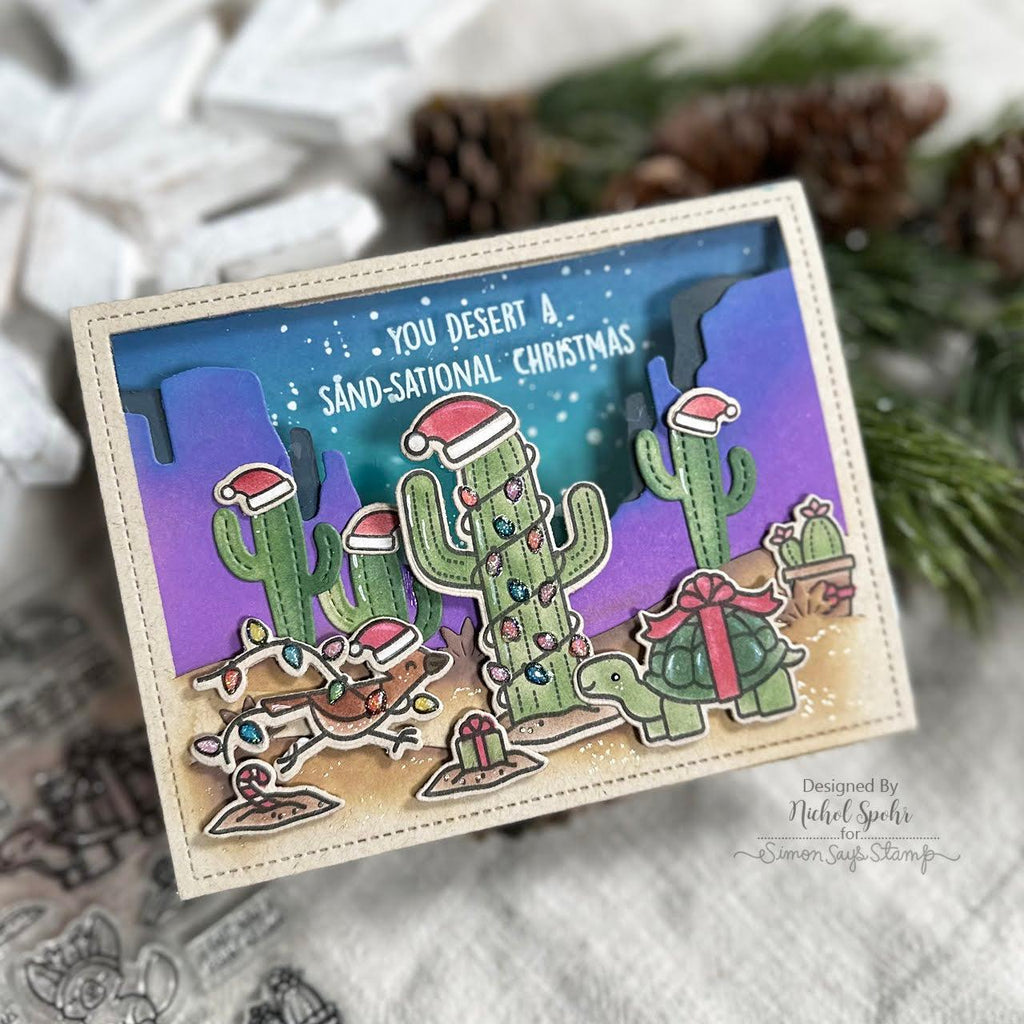 Lawn Fawn Christmas in the Desert STAMPtember Exclusive Stamps Dies and Stencils Set | color-code:ALT08