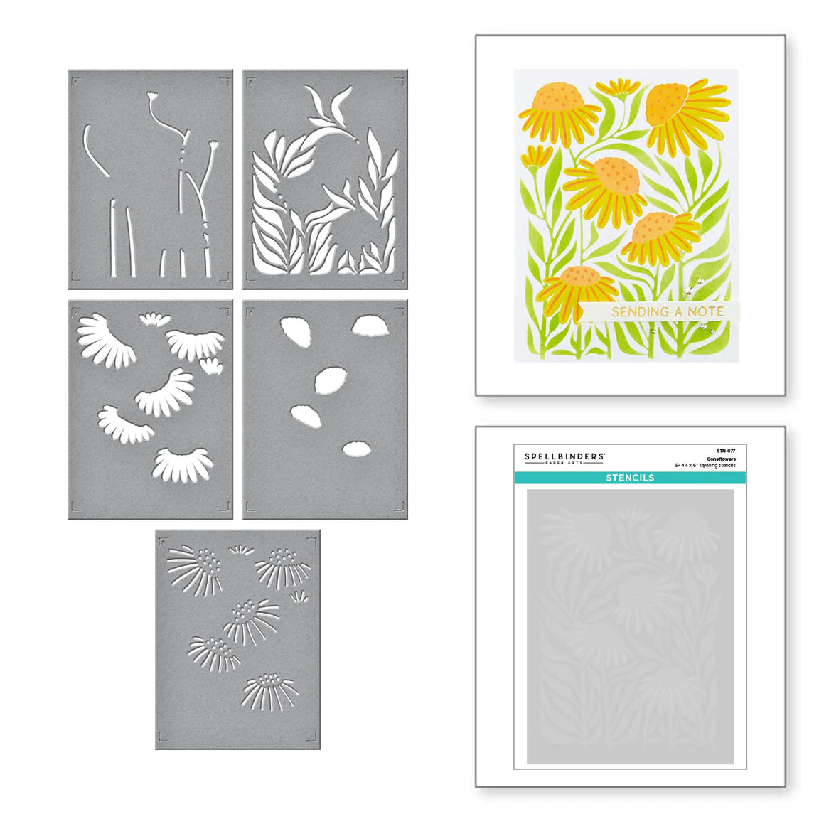 The Flower Market Stencil Collection - Layered Stencils Card Ideas -  Spellbinders Blog
