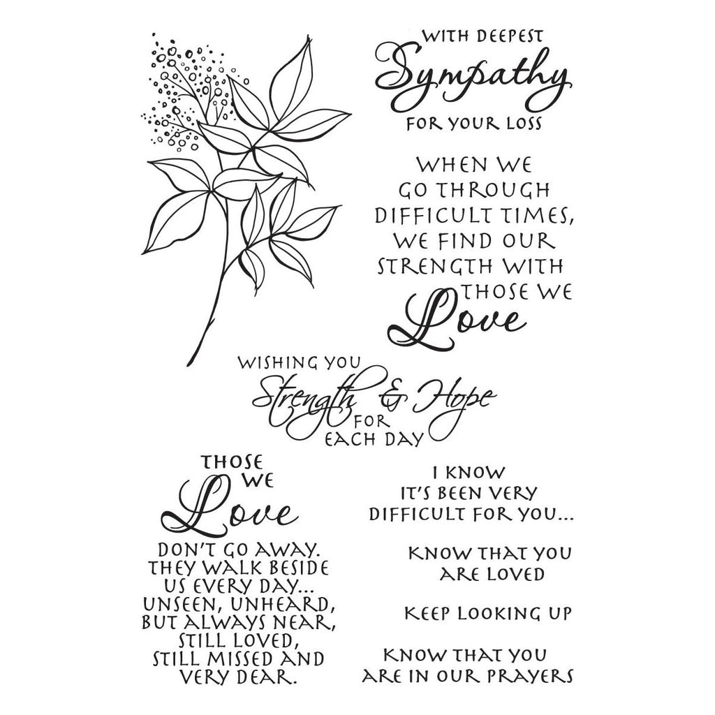 Stampendous Sincere Sentiments Clear Stamps stp-225