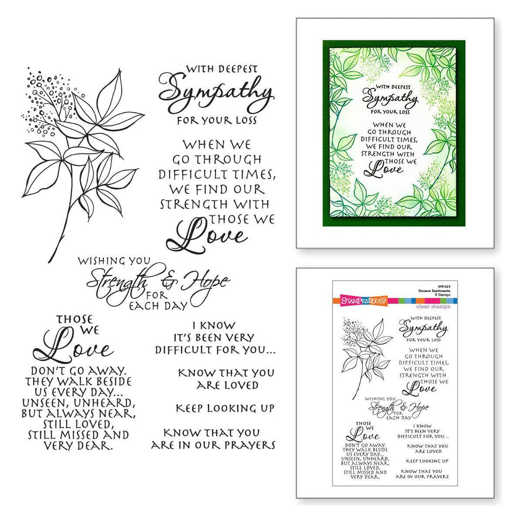 Stampendous Sincere Sentiments Clear Stamps stp-225 product image