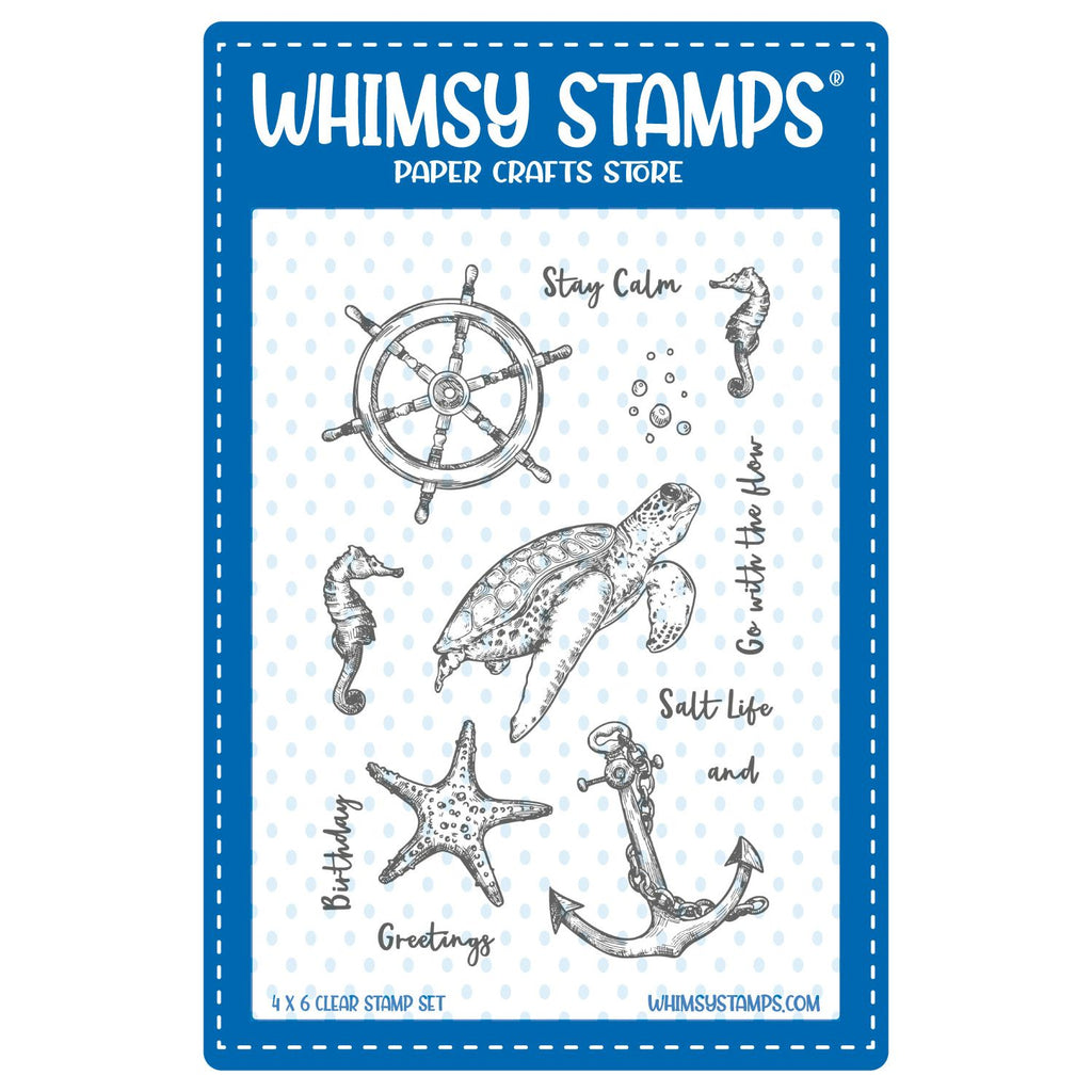 Whimsy Stamps Salt Life Clear Stamps cwsd182a