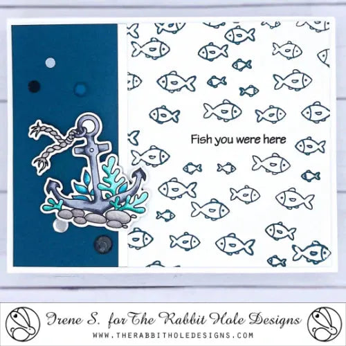 The Rabbit Hole Designs Salty Air Clear Stamp and Die Set anchor