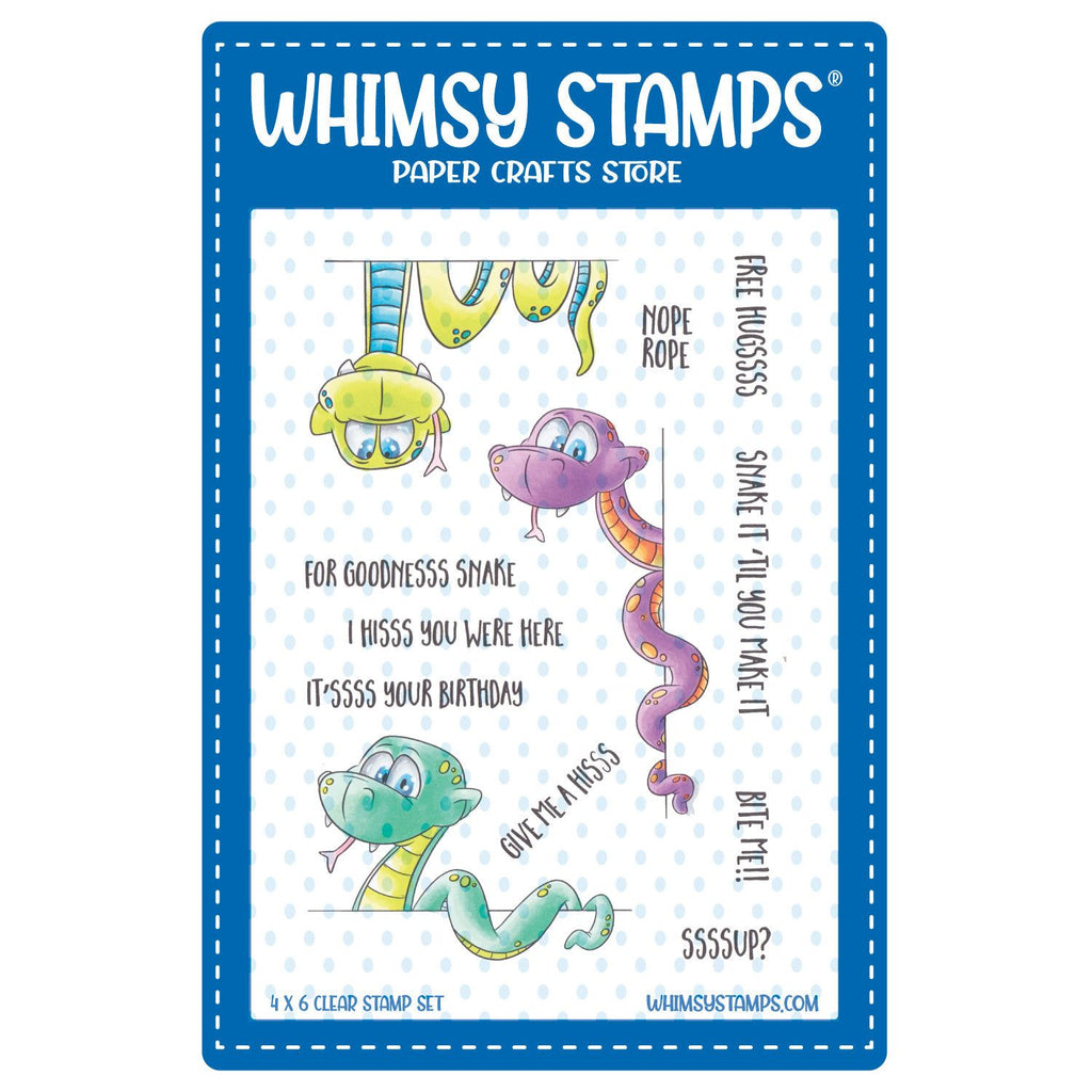 Whimsy Stamps Sassy Snakes Clear Stamps dp1030a