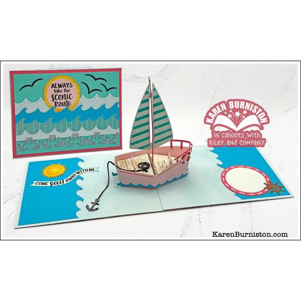 Karen Burniston Sailboat Add Ons Dies 1278 let's sail away