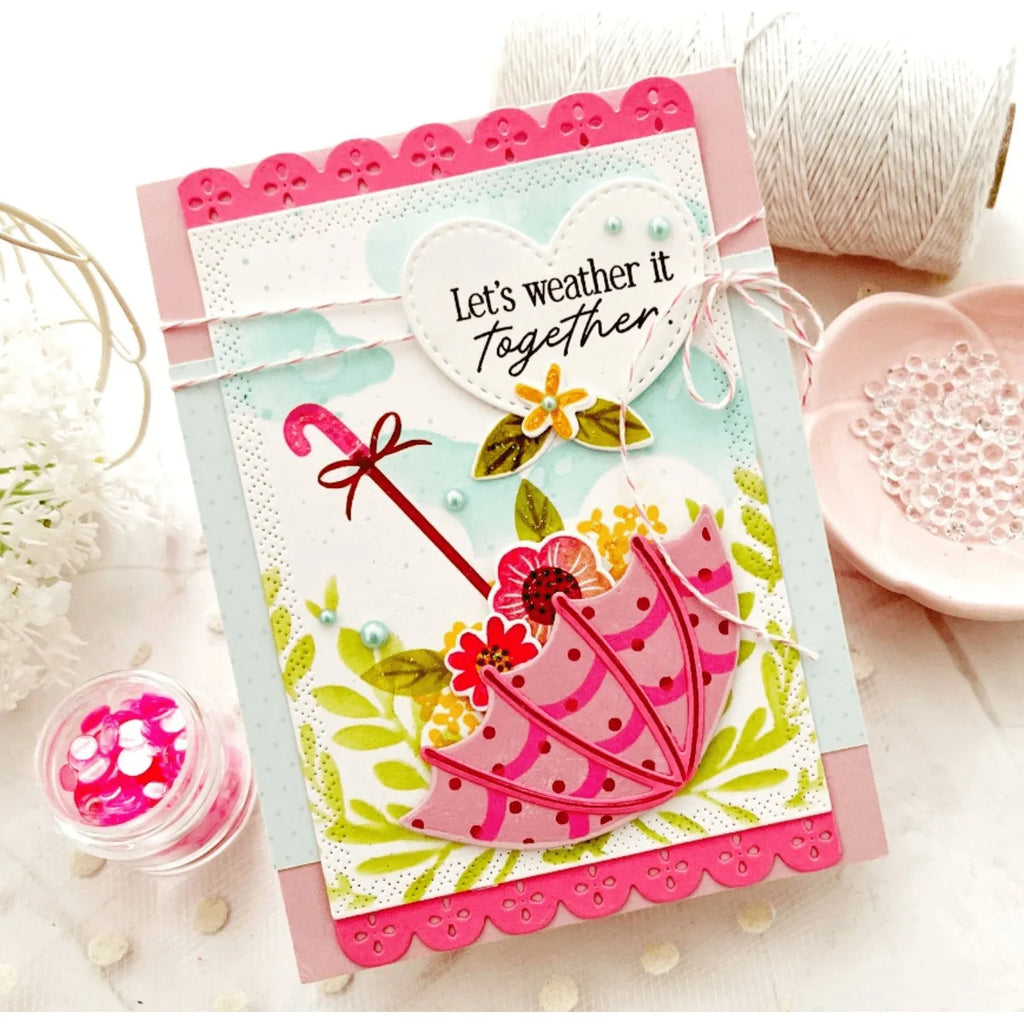 Papertrey Ink Weather it Together Clear Stamps 1563 flowers | color-code:ALT02