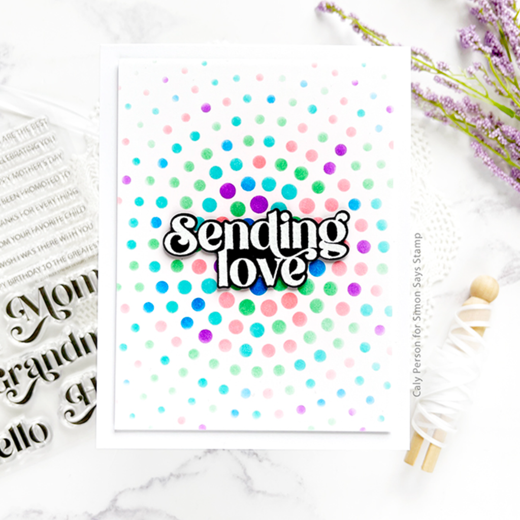 Alex Syberia Designs Confetti Stencil Set asdste67 Sending love | color-code:ALT01