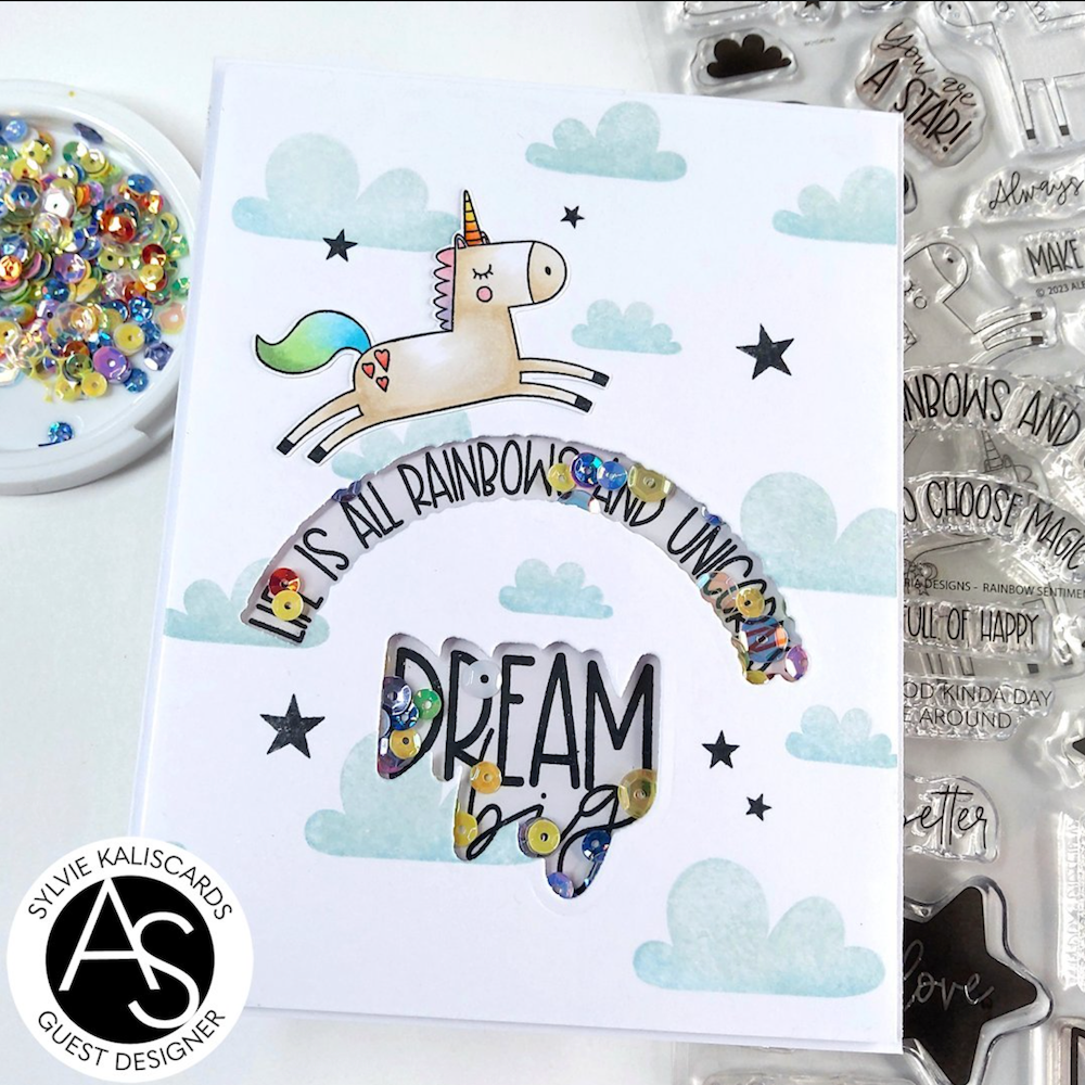 Alex Syberia Designs Always Be Yourself Clear Stamp Set asdsta61 Shaker