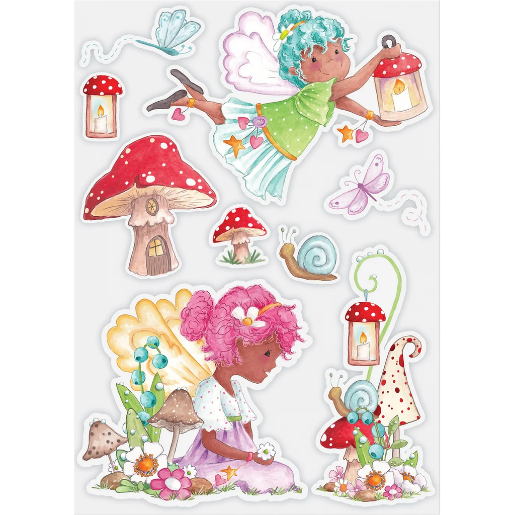 Craft Consortium Fairy Wishes Friends Clear Stamps CCSTMP089 images