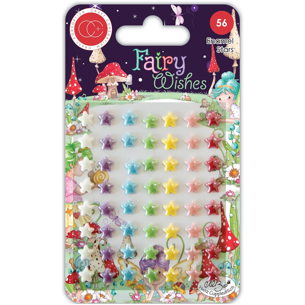 Craft Consortium Fairy Wishes Enamel Stars CCADOT028