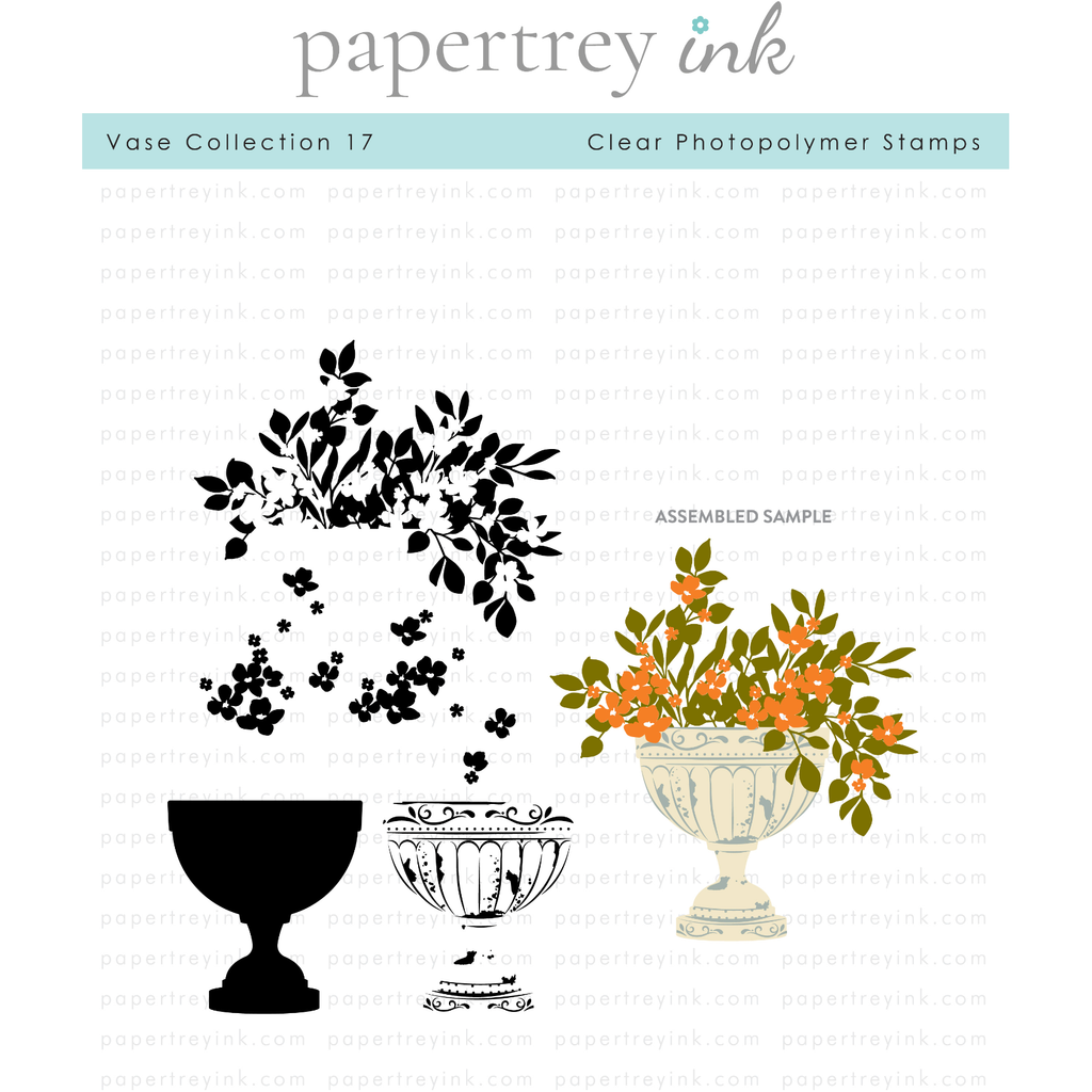 Papertrey Ink Vase Collection 17 Clear Stamps 1500