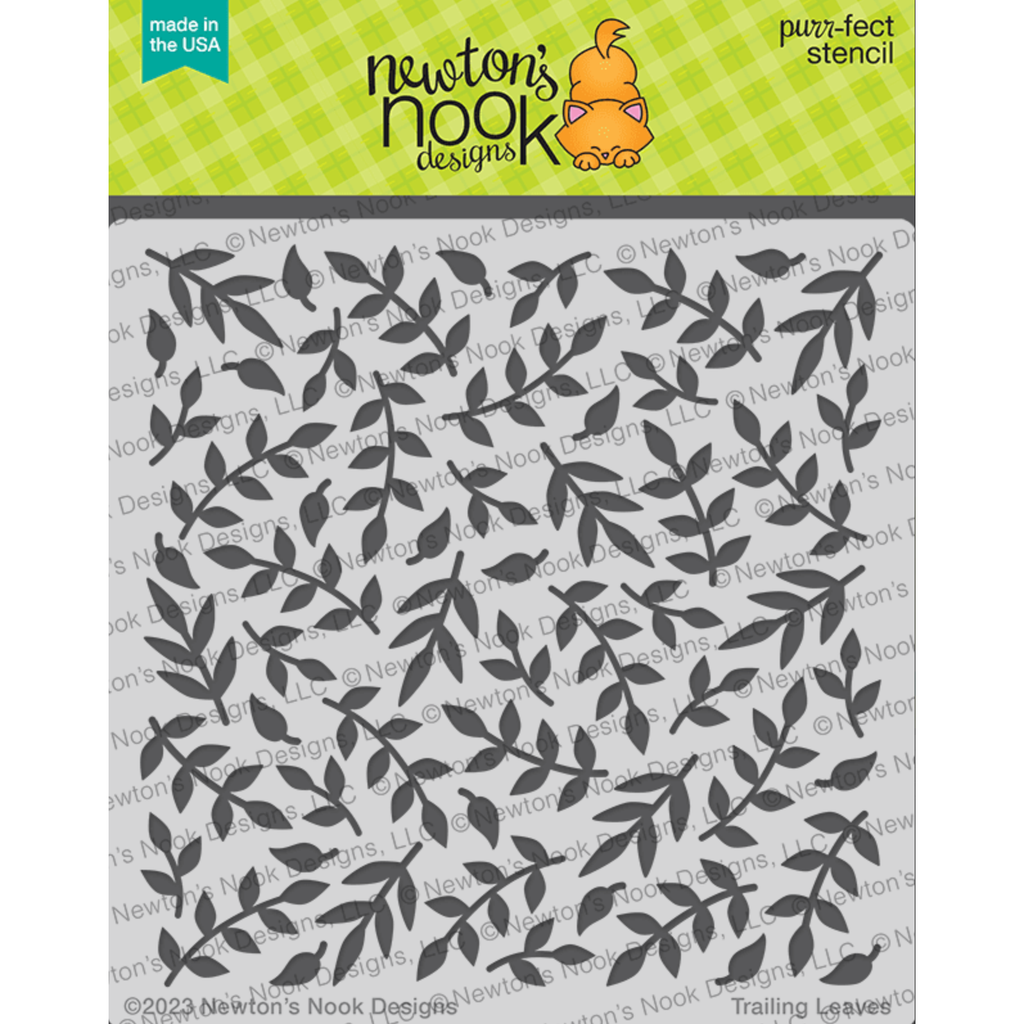 Newtons Nook Trailing Leaves Stencil NN2305T02