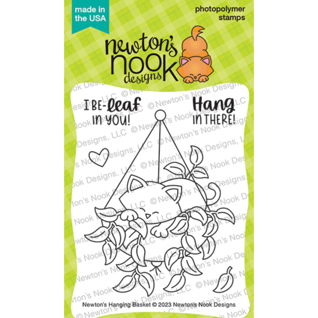 Newton's Nook Newton's Hanging Basket Clear Stamps NN2305S01