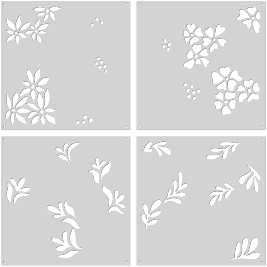 Hero Arts Color Layering Summer Blooms Stencils SA236