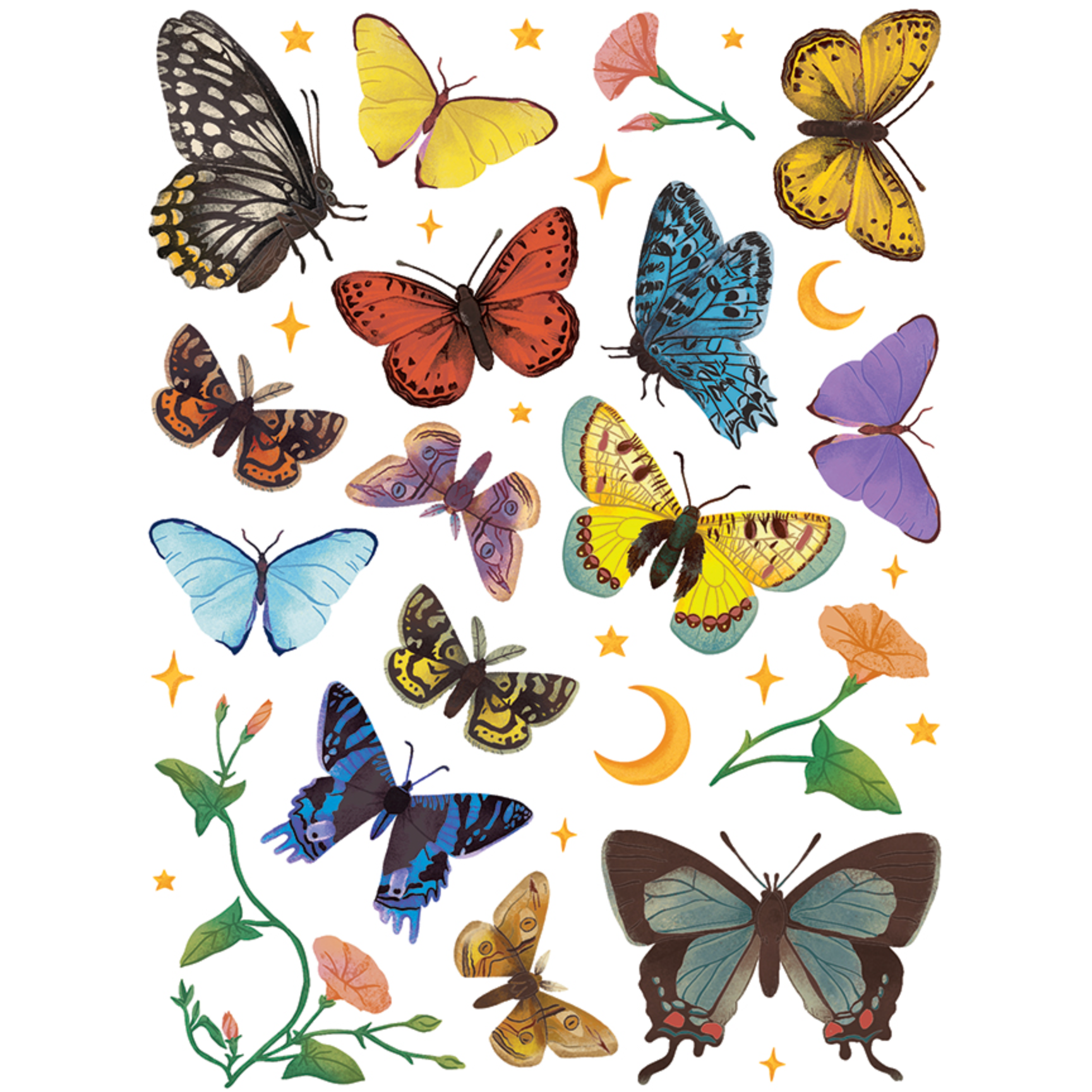 Hero Arts Clear Stamps Beautiful Butterflies CM687