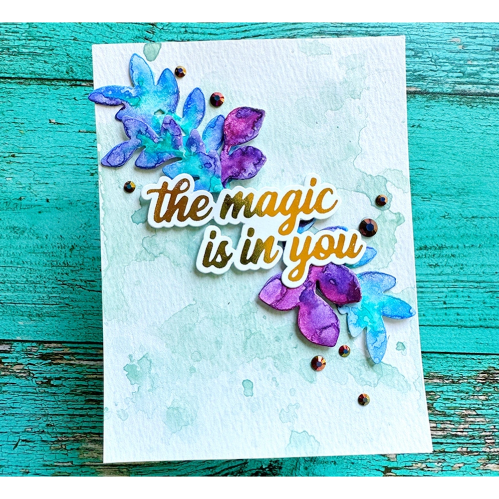 PinkFresh Studio Summer Blooms Die 154422 Summer Magic Card | color-code:ALT02