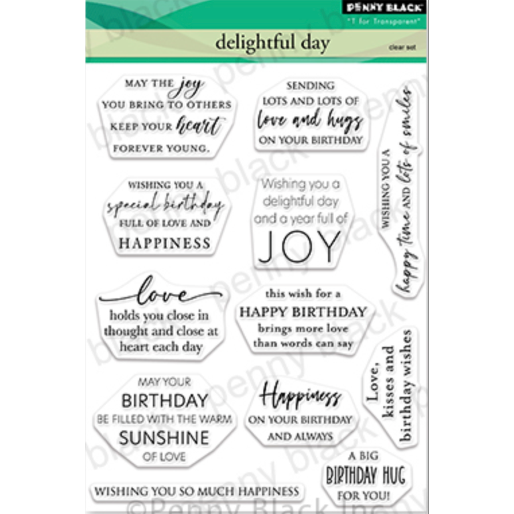 Penny Black Clear Stamps Delightful Day 30-955