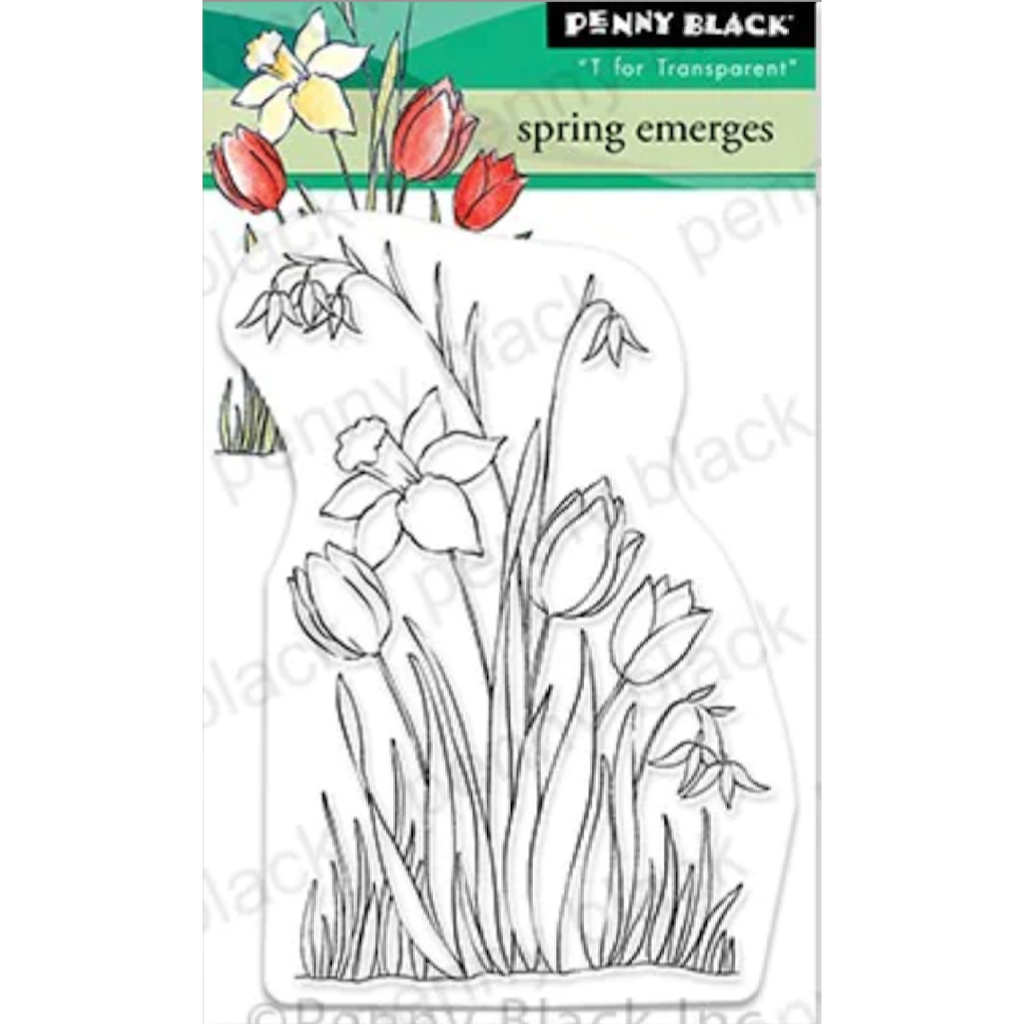 Penny Black Clear Stamps Spring Emerges 30-965