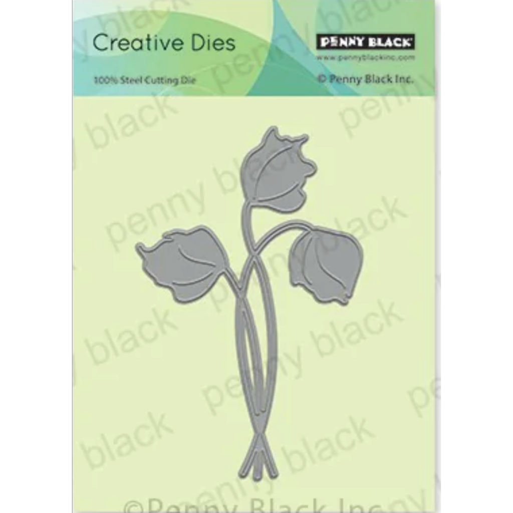 Penny Black Floral Twirl Thin Metal Creative Dies 51-768