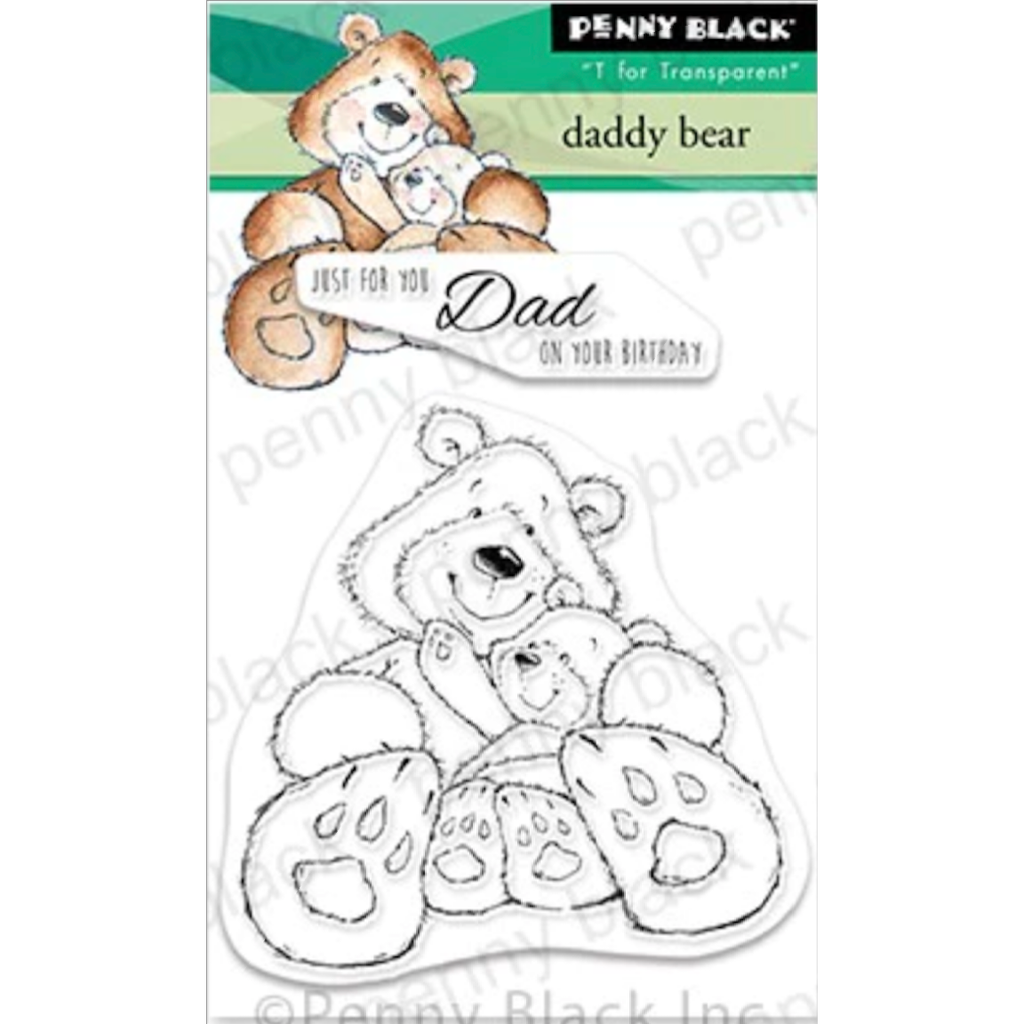 Penny Black Clear Stamps Daddy Bear 30-957