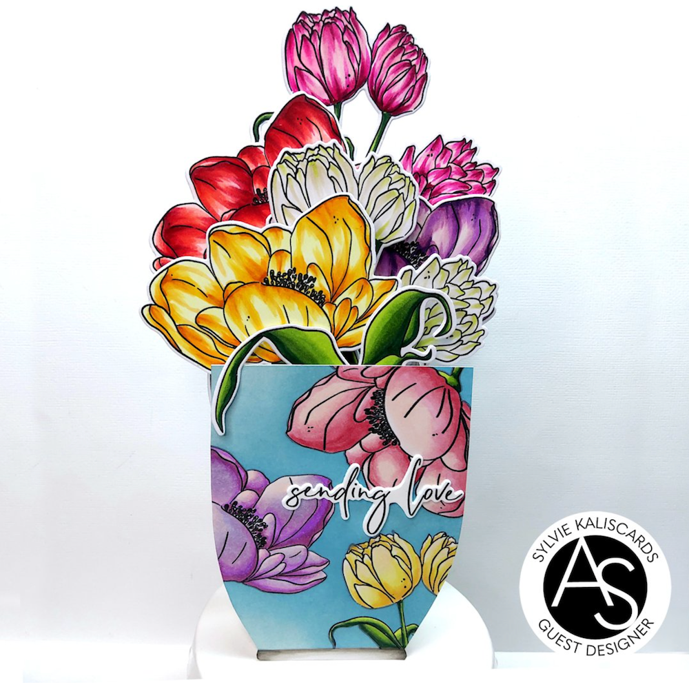 Alex Syberia Designs Tulips Treasure Die Set asdcd84 Dimension 