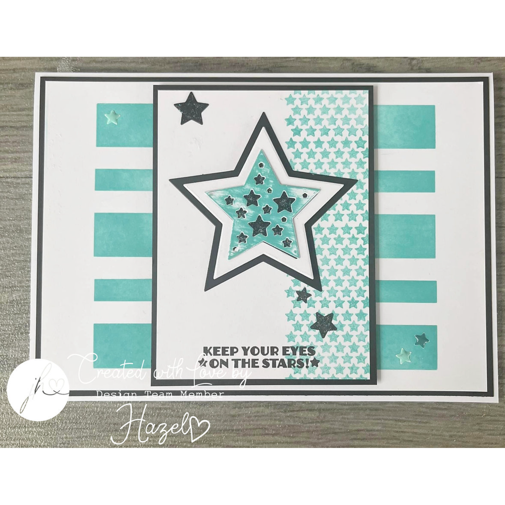 Julie Hickey Designs Stylish Stripes Stencil and Mask Set DS-PL-1050 Stars