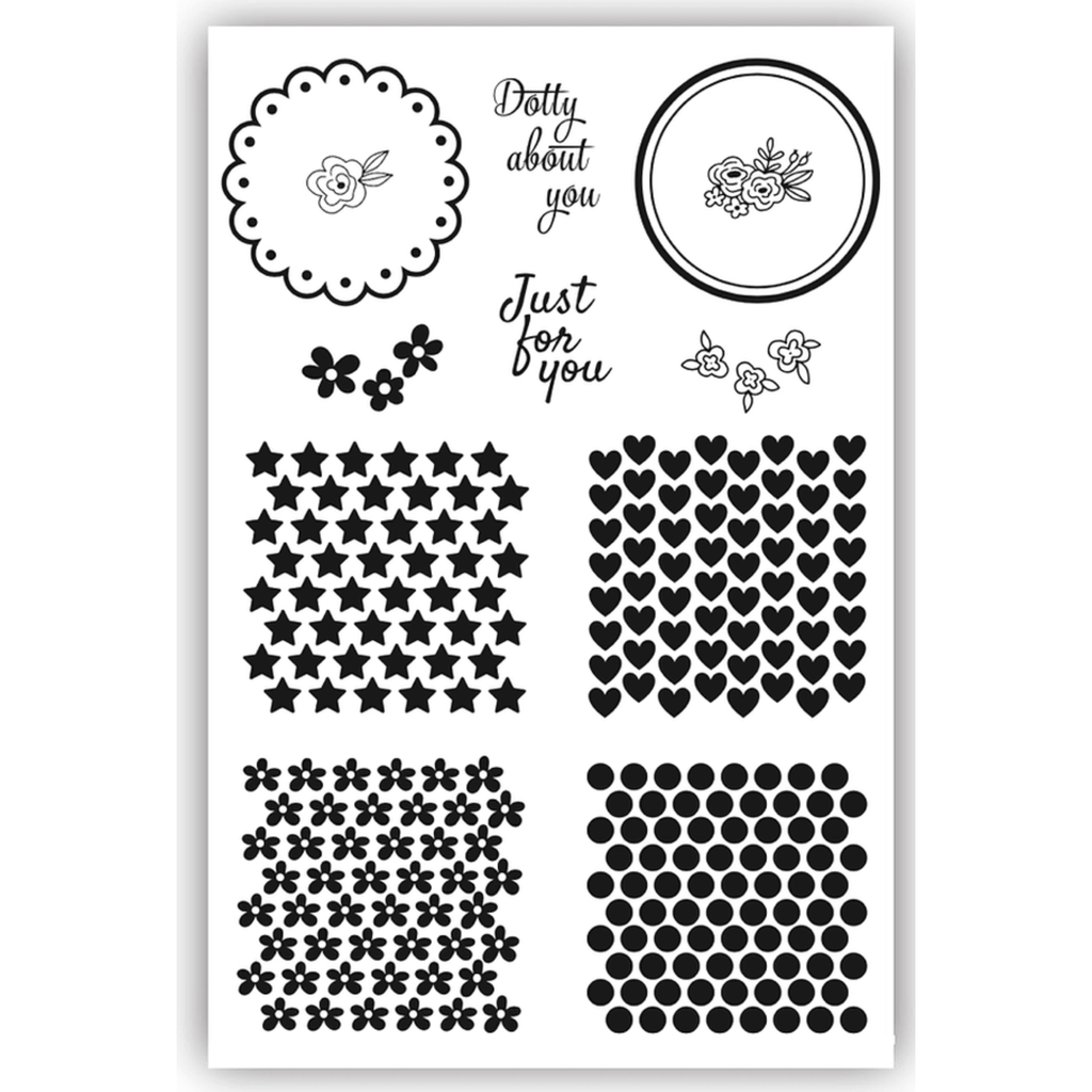 Julie Hickey Designs Dotty About You Clear Stamps DS-PL-1046