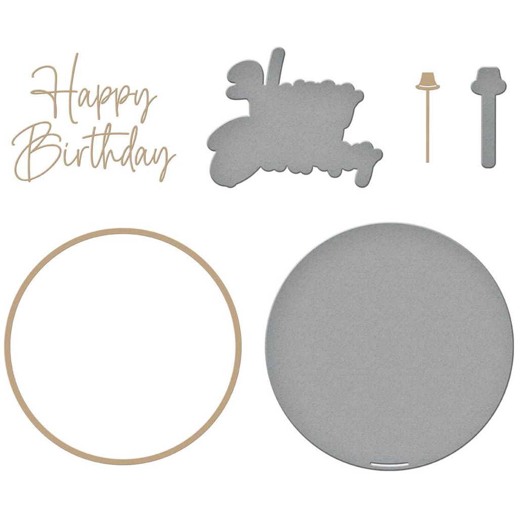 GLP-396 Spellbinders Giant Party Balloon Glimmer Hot Foil Plate and Die Set