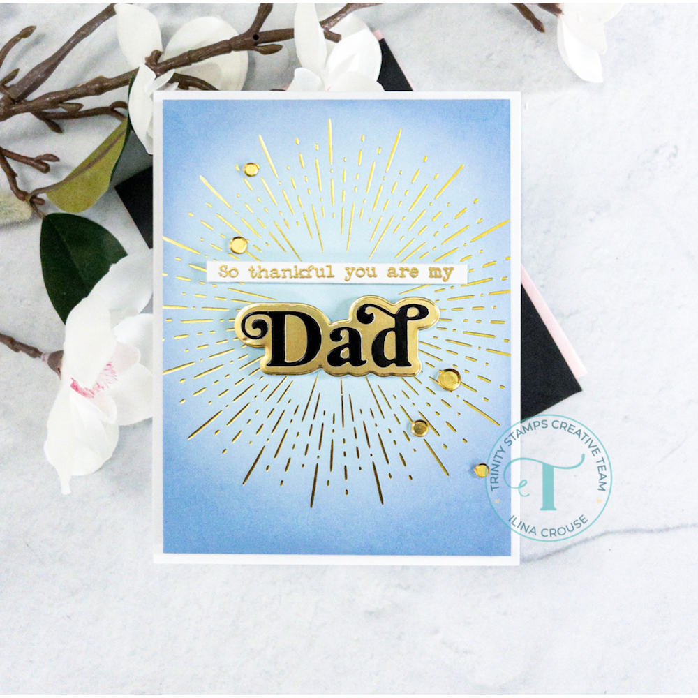 Trinity Stamps Lucky Penny Confetti Embellishment Box tsb-384 Thankful Fathers Day Card | color-code:ALT01