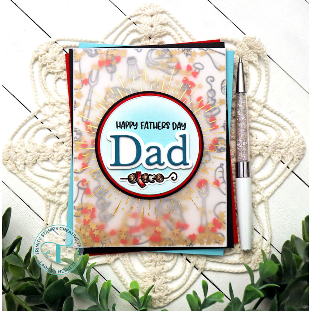 Trinity Stamps Clean Cut Layers Circles Set A Die Set tmd-213 Grilling Fathers Day Card | color-code:ALT01