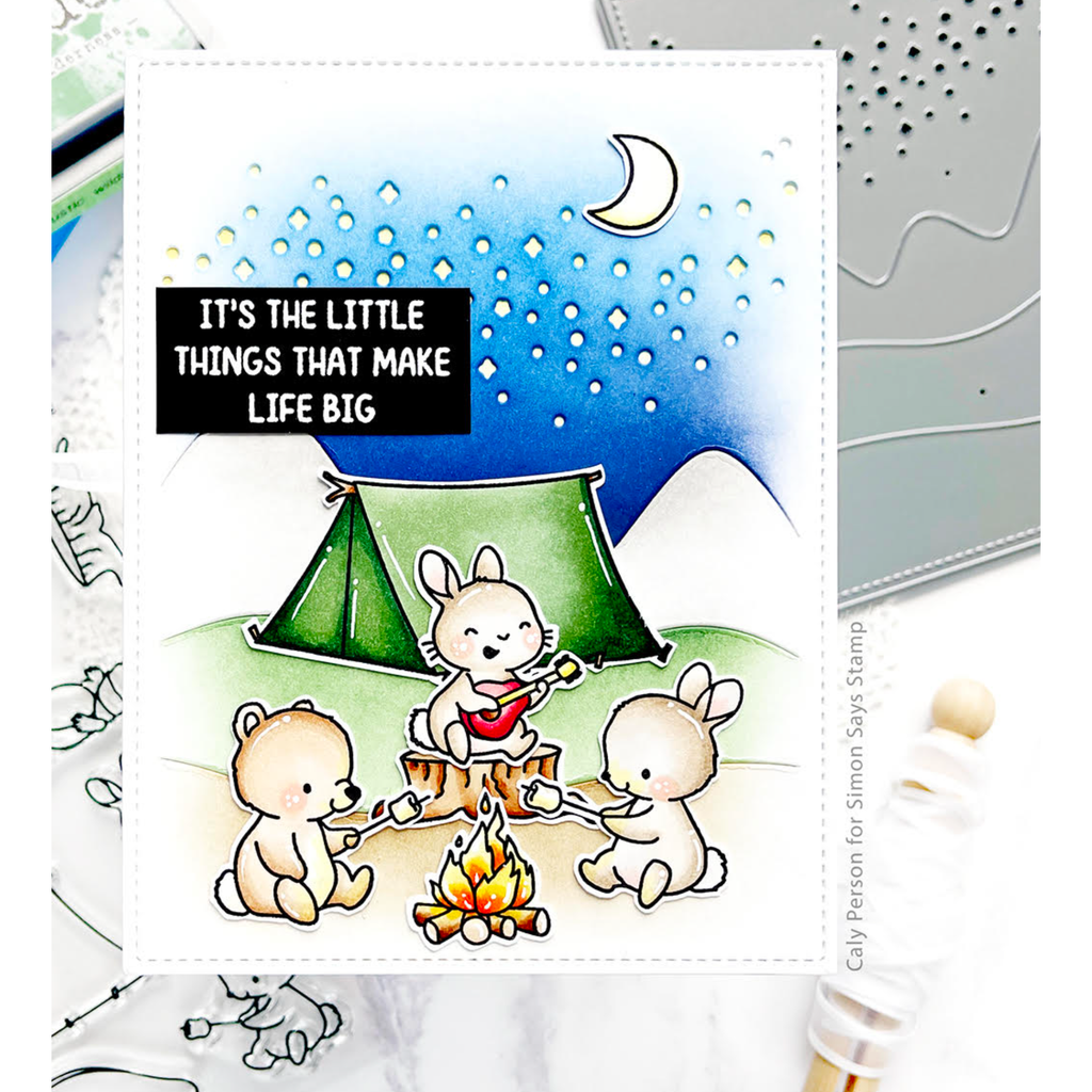 Mama Elephant Clear Stamps Around the Camp Fire Camping | color-code:ALT01