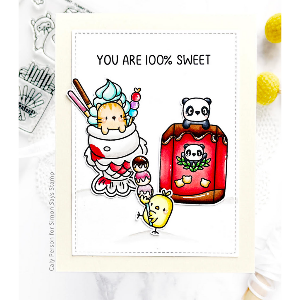 Mama Elephant Clear Stamps Yummy Snacks Panda | color-code:ALT01