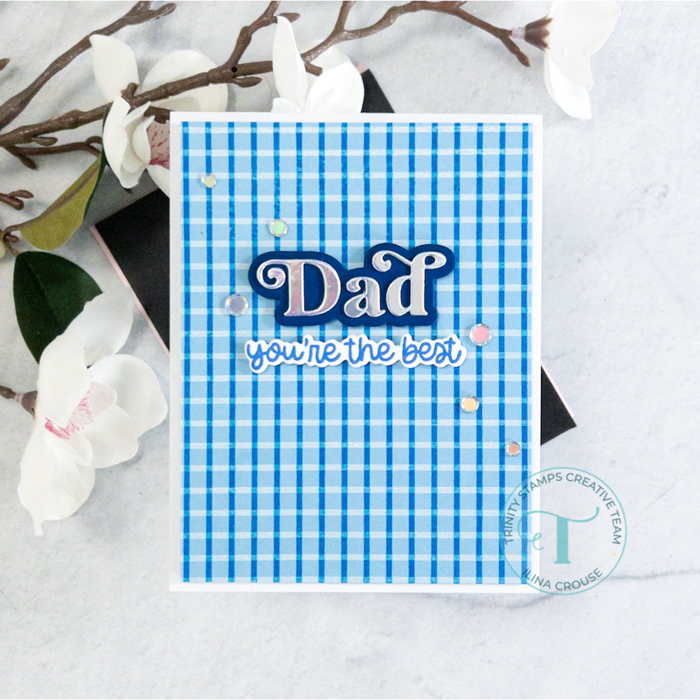 Trinity Stamps Rad Dad Clear Stamp and Die Set tps-248 Dad You’re The Best Card | color-code:ALT01