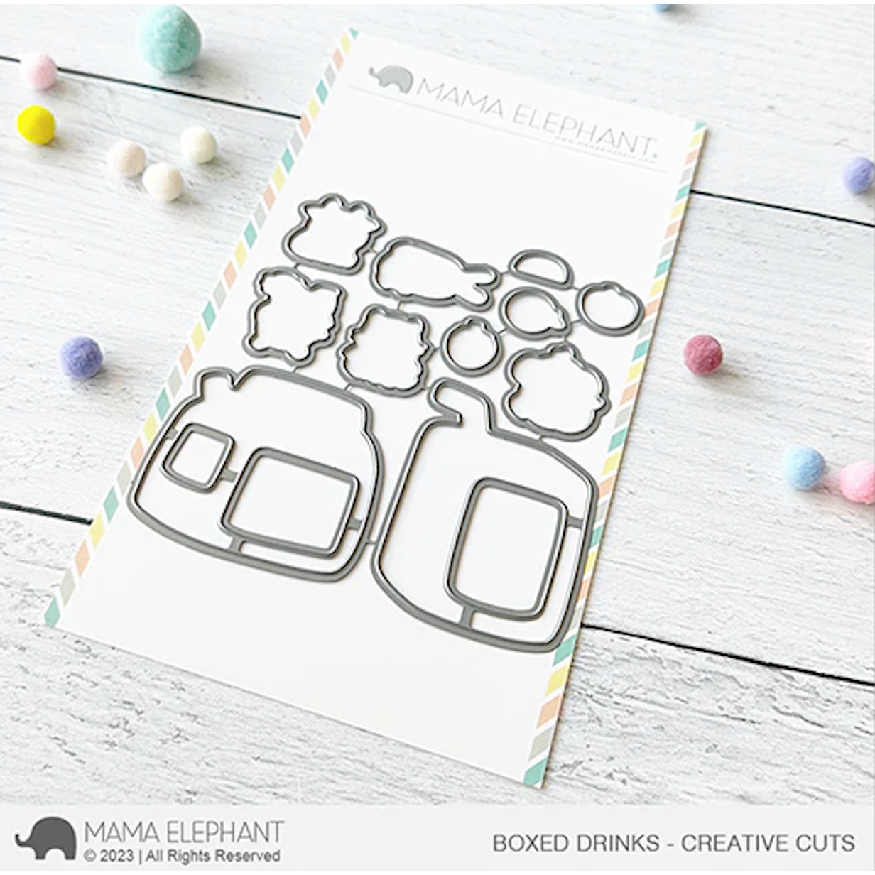 Mama Elephant BOBA SHAKER COMBO Creative Cuts Steel Dies – Simon Says Stamp