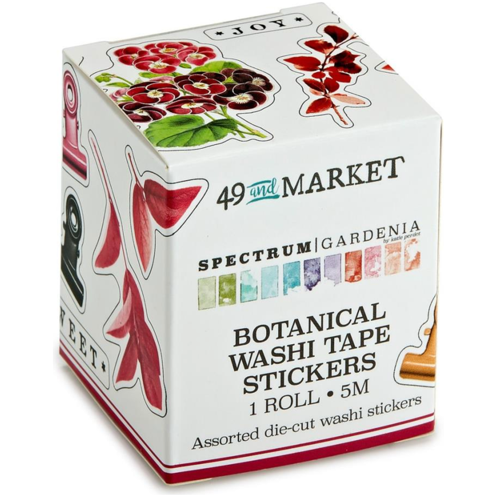 49 and Market Spectrum Gardenia Botanical Washi Stickers SG-23763