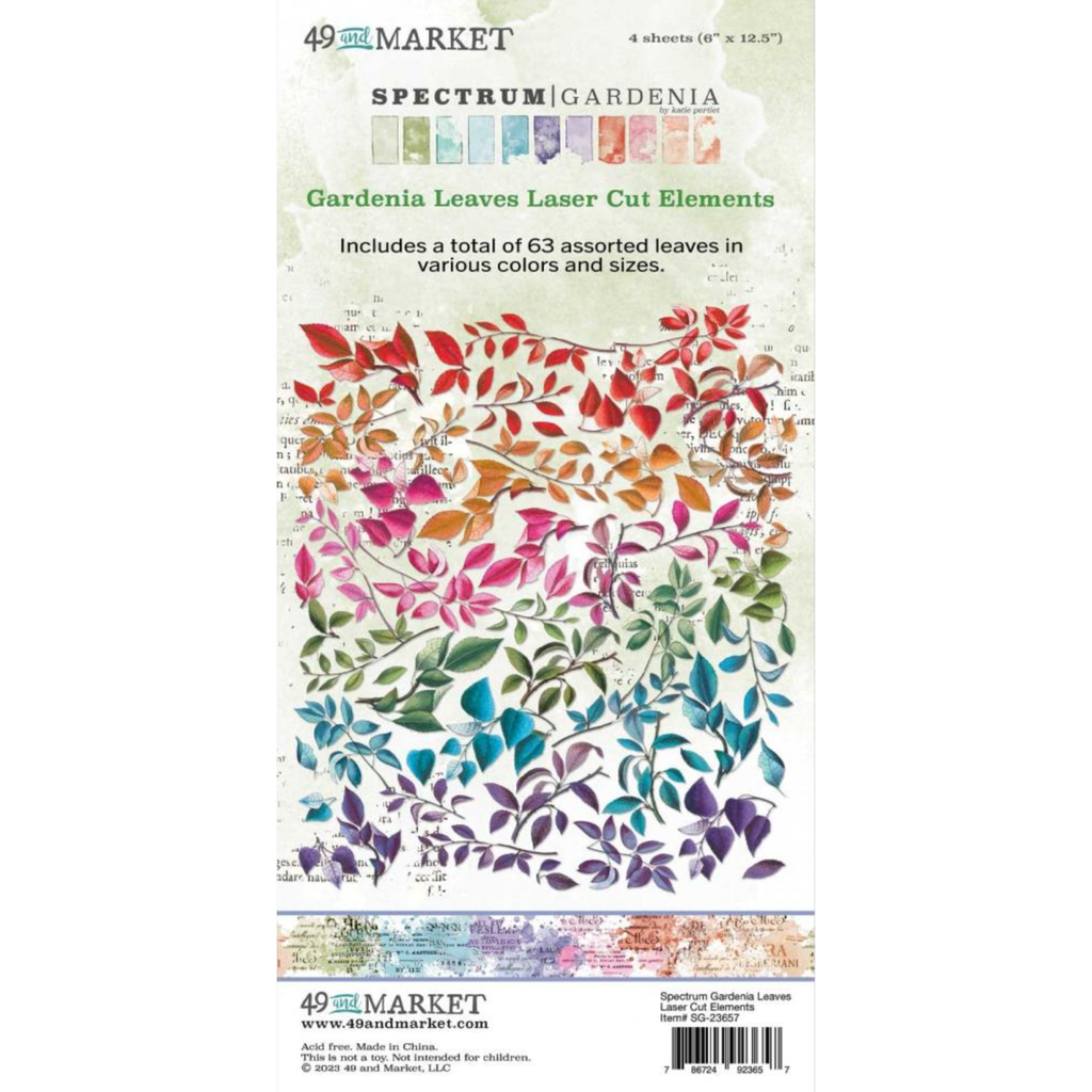 49 and Market Spectrum Gardenia Leaves Laser Cut Elements SG-23657